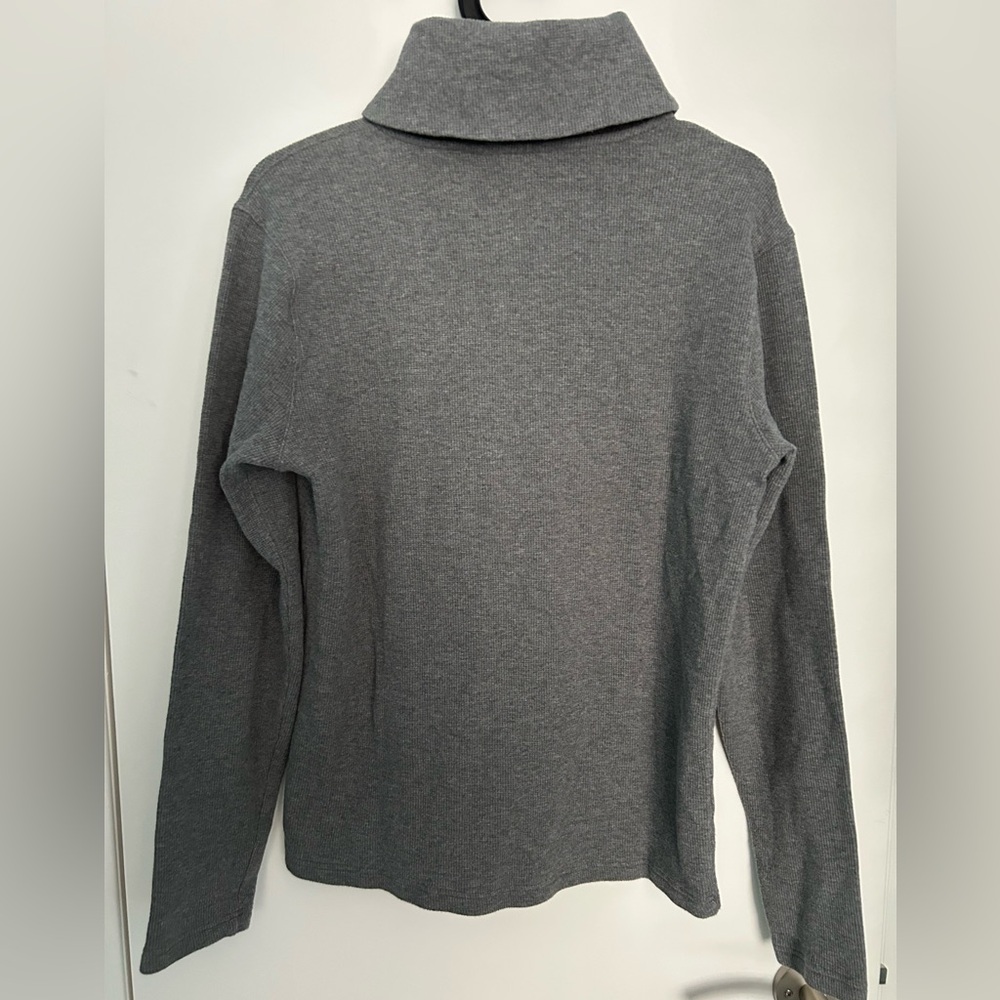 Michael Kors Charcoal V-Neck Men's Sweater - Picture 4 of 5
